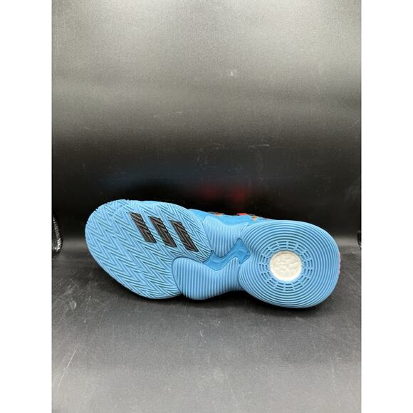 Adidas Trae Young 1 Pixel Basketball Sneakers Black Sky Blue Size 10 main image 11